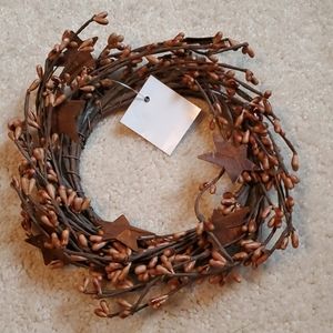 Rustic candle ring